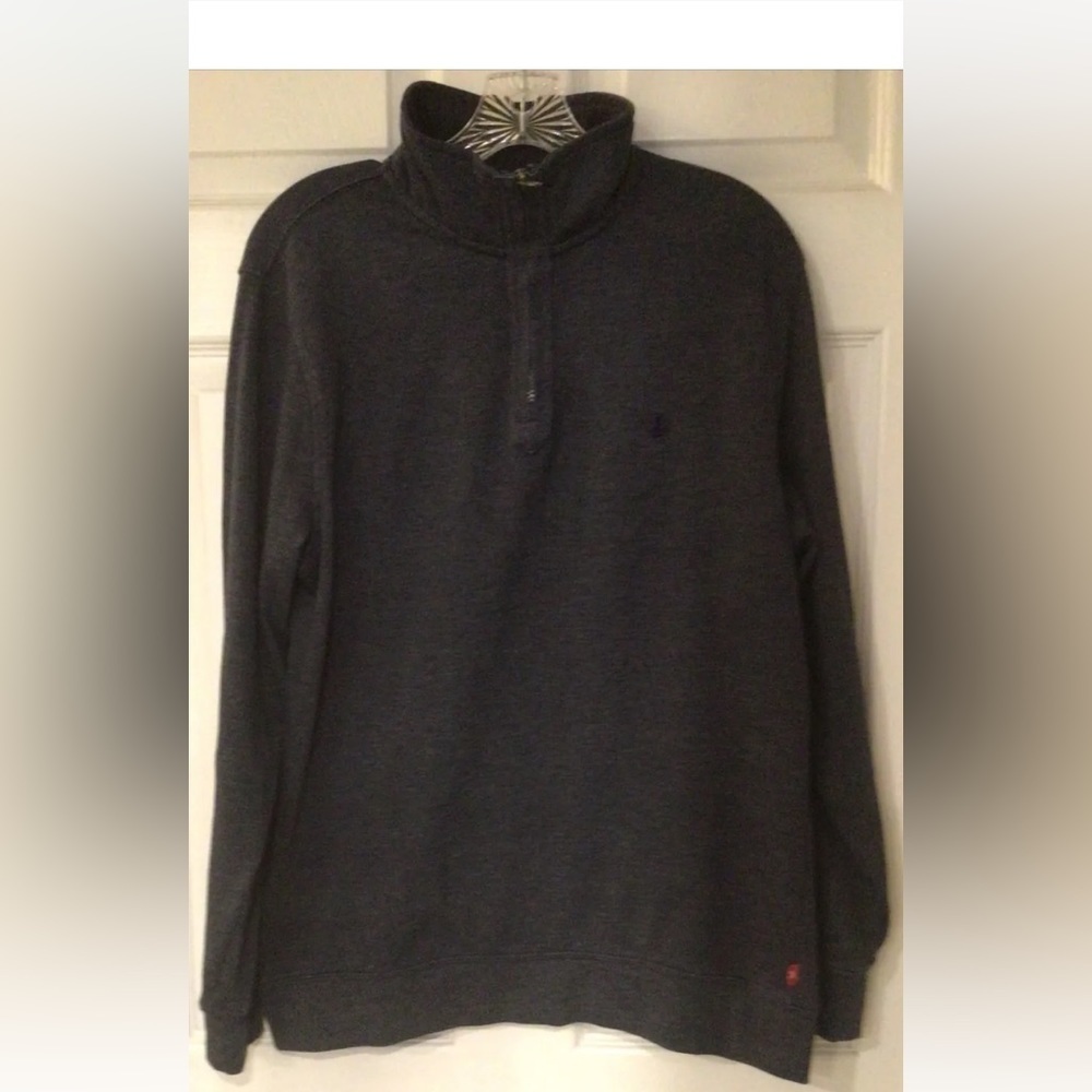 Izod 1/4 Zip Henley Mock Neck Pullover Shirt Size‎ M